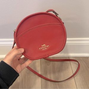 NWOT Red Coach Canteen Bag